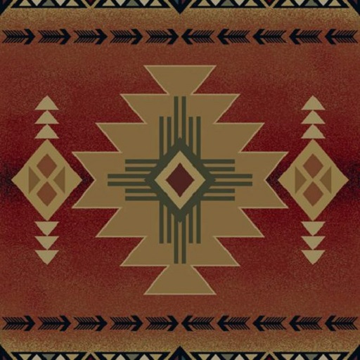 Arizona Crimson Western Mesh Rug