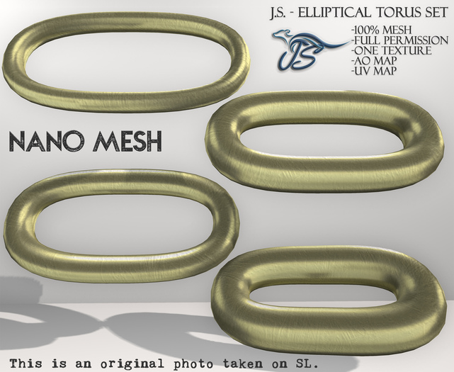 J.S. - ELLIPTICAL TORUS SET - NANO MESH - ADD ME TO UNPACK