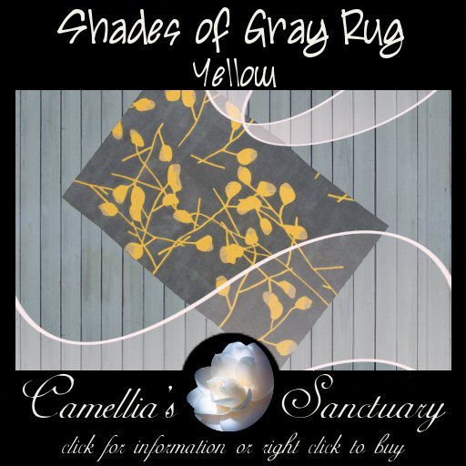Shades Of Gray Rug (Yellow)