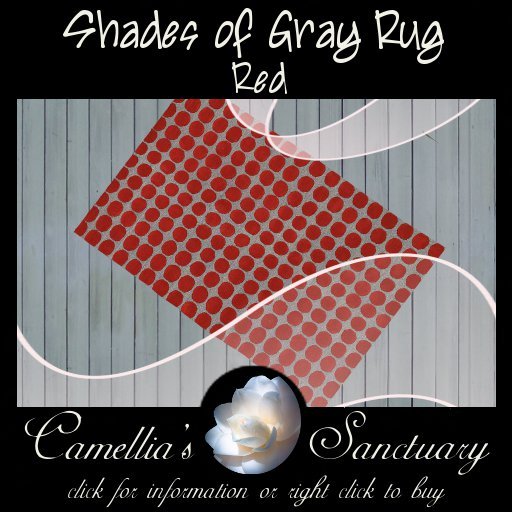 Shades Of Gray Rug (Red)