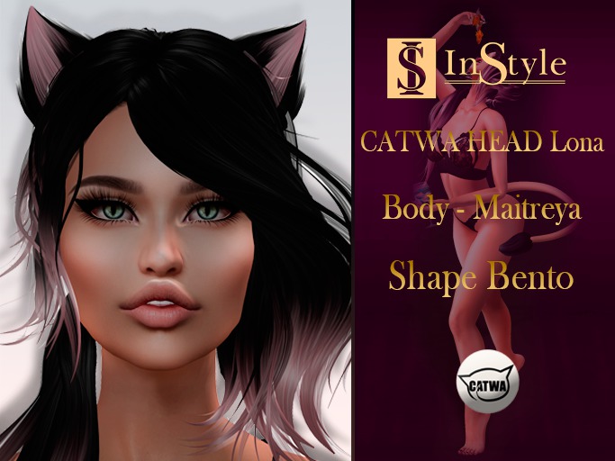 InStyl  -KITTY- BENTO SHAPE FOR LONA CATWA HEAD