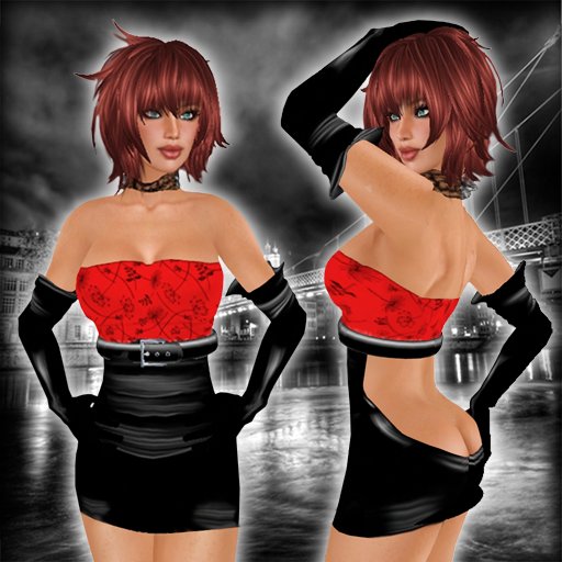 *Lurve* Red Sweetness Mini Dress