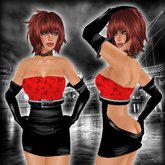 *Lurve* Red Sweetness Mini Dress