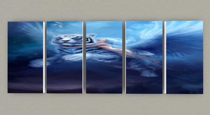 Flying White Tiger and Rider