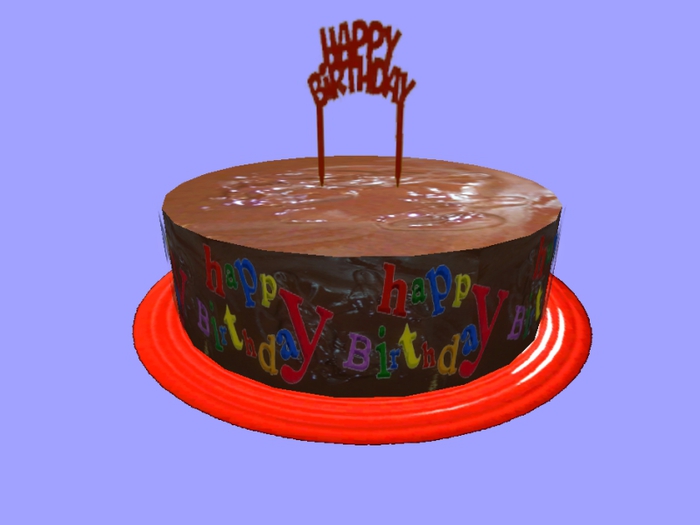 Happy Birthday chocolate cake