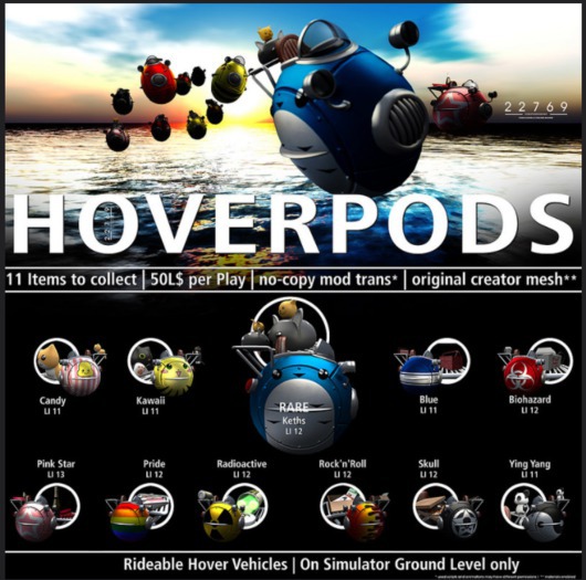 22769 - Hoverpod Blue - COMMON