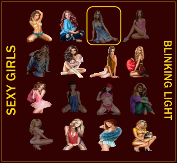 Sexy Girl Blink Texture - Girl 03