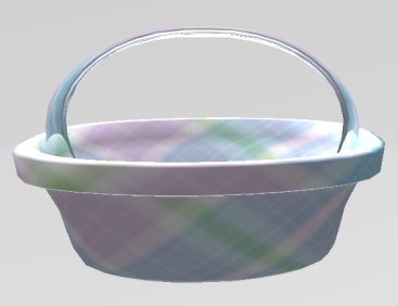 AA Pastel Plaid Easter Basket boxed 1L