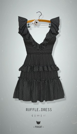 -Pixicat- Ruffle Dress (Dotts)