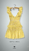-Pixicat- Ruffle Dress (FlowerYellow)