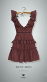 -Pixicat- Ruffle Dress (Plaid)