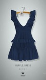 -Pixicat- Ruffle Dress (Blue)