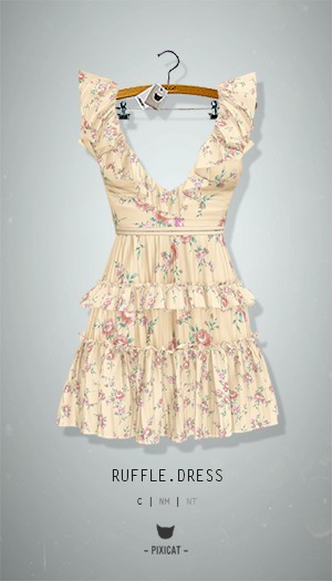 -Pixicat- Ruffle.Dress (RoseLight)