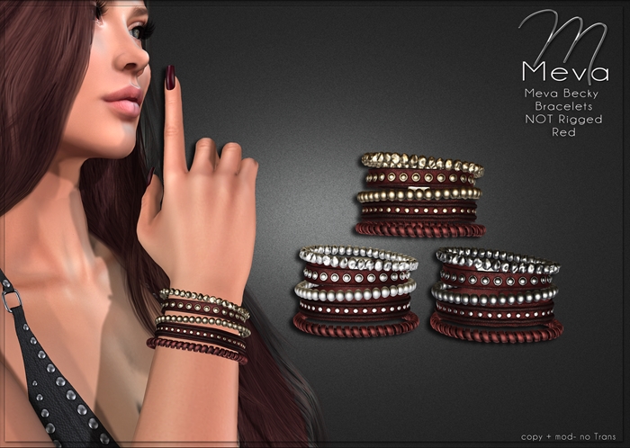Meva Becky Bracelets Red Box [Wear Me]