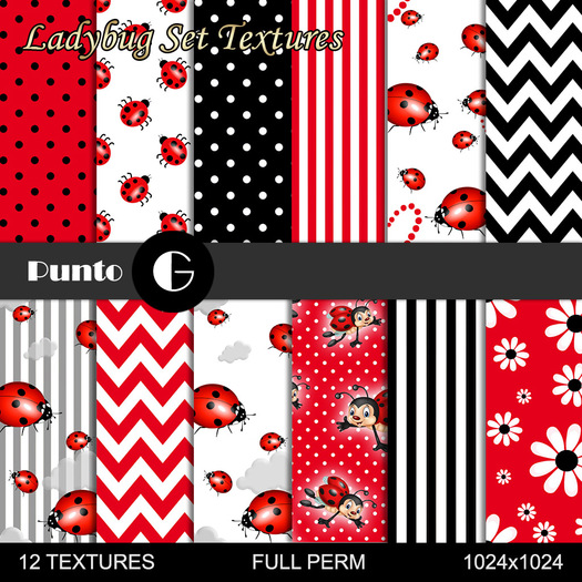 Ladybug Set Textures