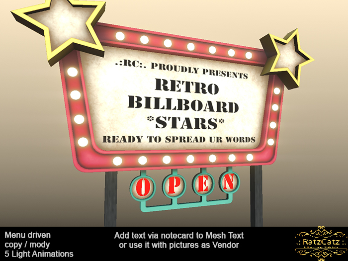 .: RatzCatz :. Retro Billboard *Star*  BOXED