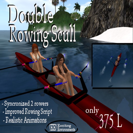 !EE! Rowing Double Scull Boat  -Box