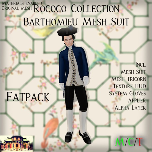 ~CdE~ Rococo Barthomieu Mesh Suit FATPACK