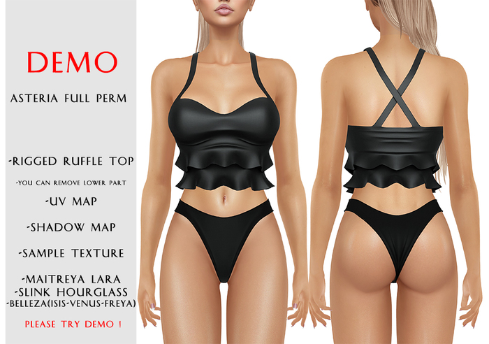 Asteria Full Perm - Ruffle Top - DEMO