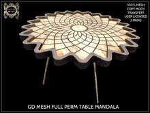 GD MESH FULL PERM TABLE MANDALA