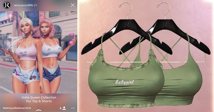 RAMA - Insta Queen Fur Top 'Ancient'