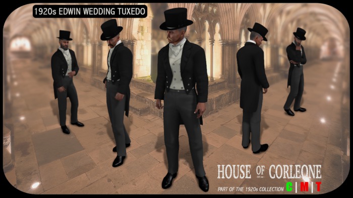 1920s Edwin Wedding Tuxedo