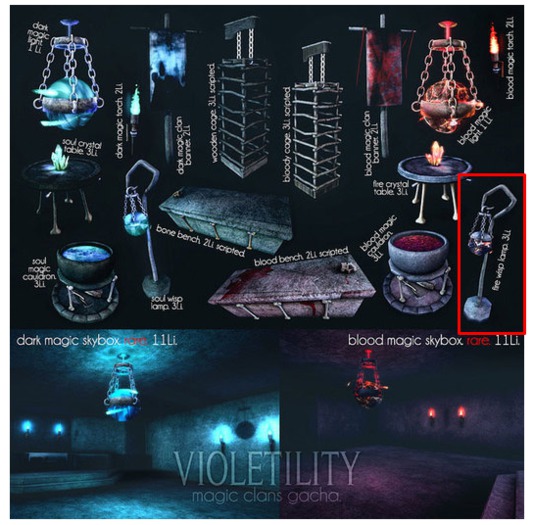 Violetility - Fire Wisp Lamp