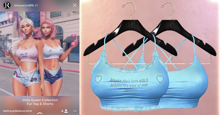 RAMA - Insta Queen Fur Top 'Marlin'