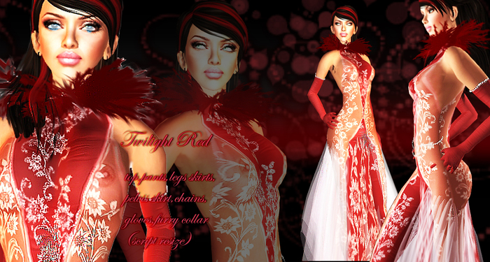 Maya Angels - Twilight Red** TWILIGHT DRESS IN RED F U R R Y AND SCULPTED PARTS!!**