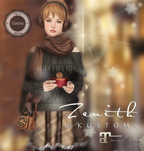 =Zenith=Off shoulder sweater with Dress (all Color) Lara - RARE