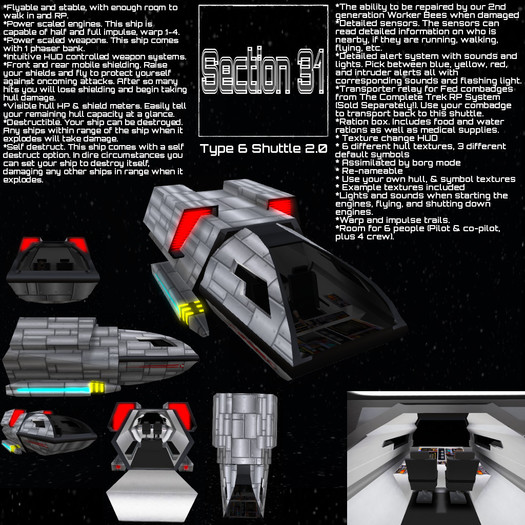 Section 31 Type 6 Shuttle 2.0 (Gen 2 System)