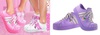 Purple sneakers