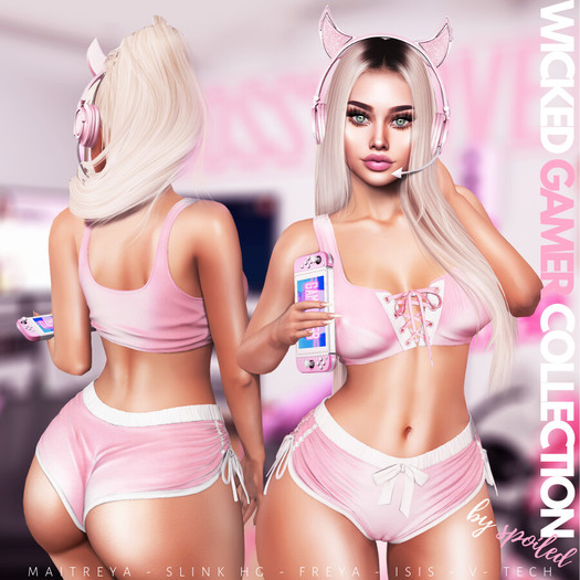 Save 60 % Spoiled - Wicked Ribbon Crop Top Fatpack