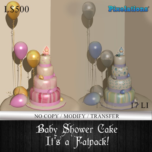 :Pixelations: Baby Shower Cake - It's a Fatpack! [boxed]