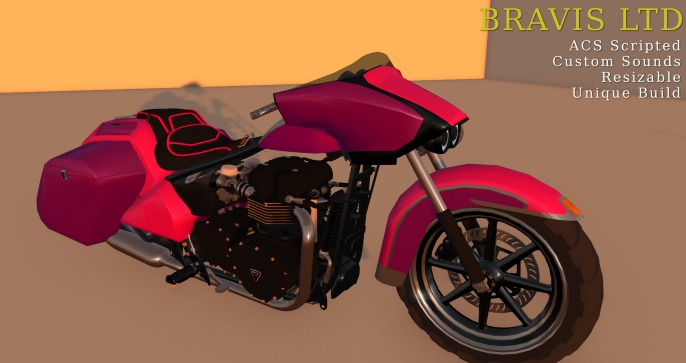 Bravis  GT Cruiser Motorcycle Pink