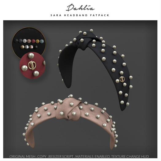 Dahlia - Sara - Headband - FATPACK