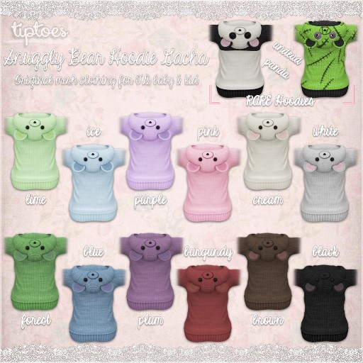 . tiptoes - Snuggly Bear Hoodie - Cream [ B ]