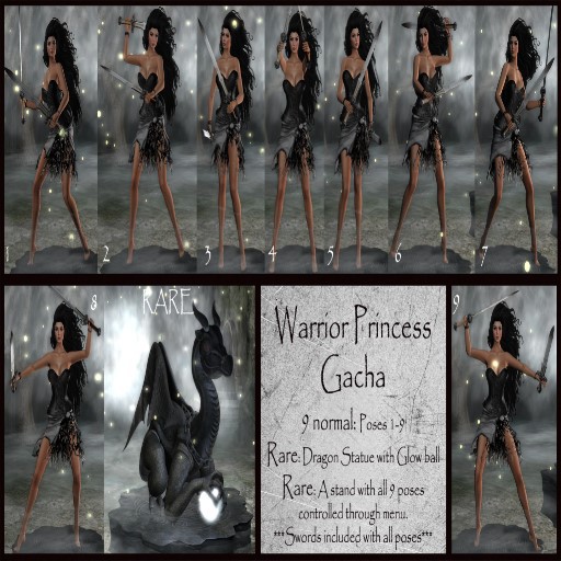 :LW: Poses - warrior princess Gacha -pose 4*