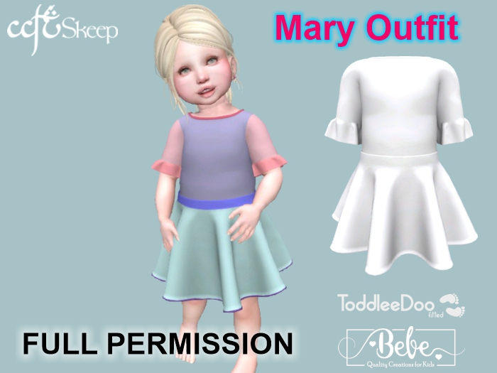 Skeep - Bebe and TDB fitted - Mary outfit