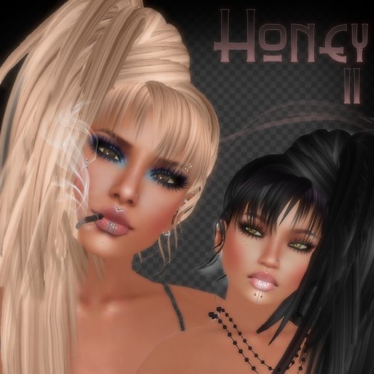 <<BB>> Honey II Hairs - Black Pack