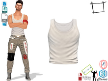 Dae Obj FBX Men's Vest Tank Tshirt Signature Gianni, Slink, Belleza Jake