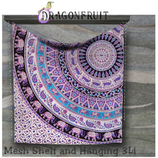 ~Dragonfruit~ PLUM MANDALA SHELF