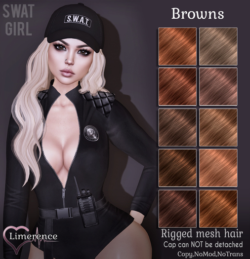 {Limerence} SWAT girl hair-Browns