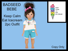 Steph-O-Bee's - Keep Calm Eat Icecream Outfit (bebe)