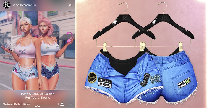RAMA - Insta Queen Shorts 'Indigo'
