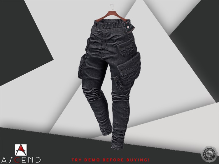 //Ascend// Jackson Cargo Pants - Dark Grey [ADD ME]