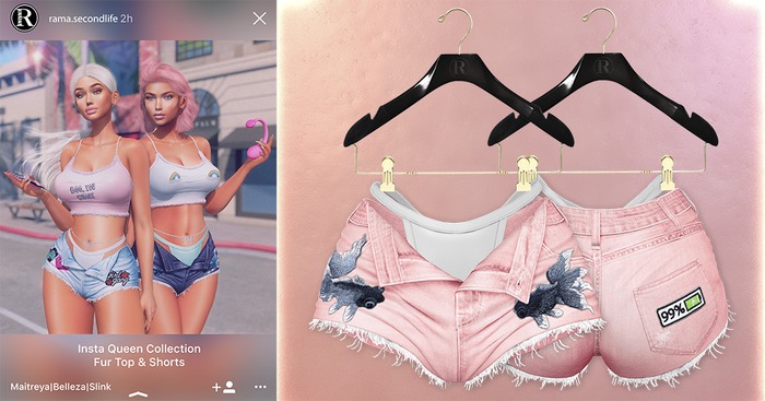 RAMA - Insta Queen Shorts 'Baby Pink'