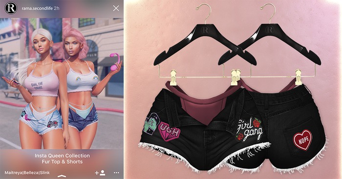 RAMA - Insta Queen Shorts 'Black'