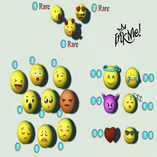 Emoji I'Love -Ink ME 3 RARE