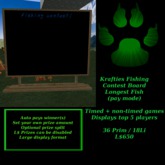 Krafties longest fish contest - payout version